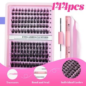 2026 Hot Selling Recommendation: Segmented Self-grafting False Eyelash Extension Set (Includes Glue + Tweezers) - Natural and Realistic Fairy-lik