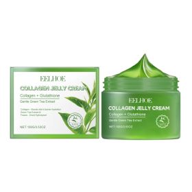 EELHOE Green Tea Collagen Jelly Cream, Gentle Moisturizing Moisturizing Face Soothing Moisturizing Cream For Dry Skin (Option: 100g-132g-2.83*2.83*1.73inch)