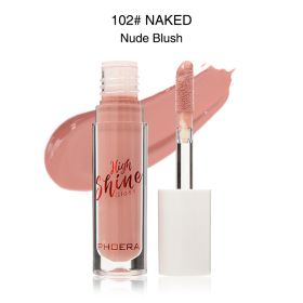 Solid Jelly Lipstick Crystal Lip Balm Water Wave Mirror Lip Gloss Long Lasting Moisturizing Lip Glaze Lip Care Makeup (Option: 102NAKED)