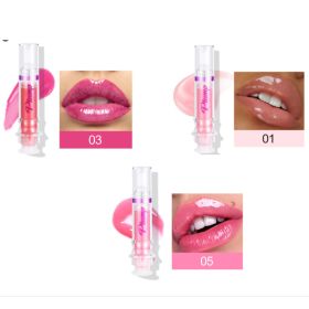 New Tube Lip Rich Lip Color Slightly Spicy Lip Honey Lip Glass Mirror Face Lip Mirror Liquid Lipstick (Option: 1 3 5color)