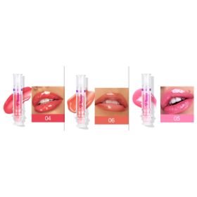 New Tube Lip Rich Lip Color Slightly Spicy Lip Honey Lip Glass Mirror Face Lip Mirror Liquid Lipstick (Option: Set)