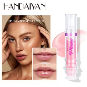 PLUMP POUT Lip Plumping Booster Gloss High Shine for Plumper Looking Lips Extreme Shine Crystal Volume Lip Oil Cosmetics Makeups (Color: 06)