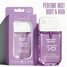 4 Scents Travel-Size Body & Hair Fragrance Mist (1.5 fl oz) - Long-Lasting Fruity & Floral Fragrance for Women, Dates & Gifts (89923: 89923-geanada groove)