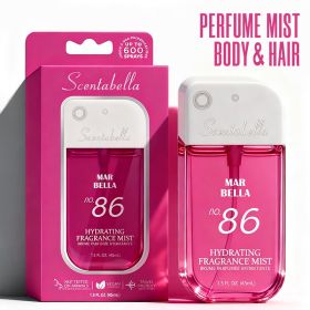 4 Scents Travel-Size Body & Hair Fragrance Mist (1.5 fl oz) - Long-Lasting Fruity & Floral Fragrance for Women, Dates & Gifts (89923: 89923-mar bella)